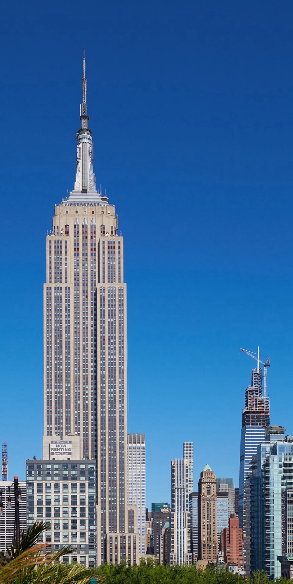The Empire State Building rising above Midtown Manhattan